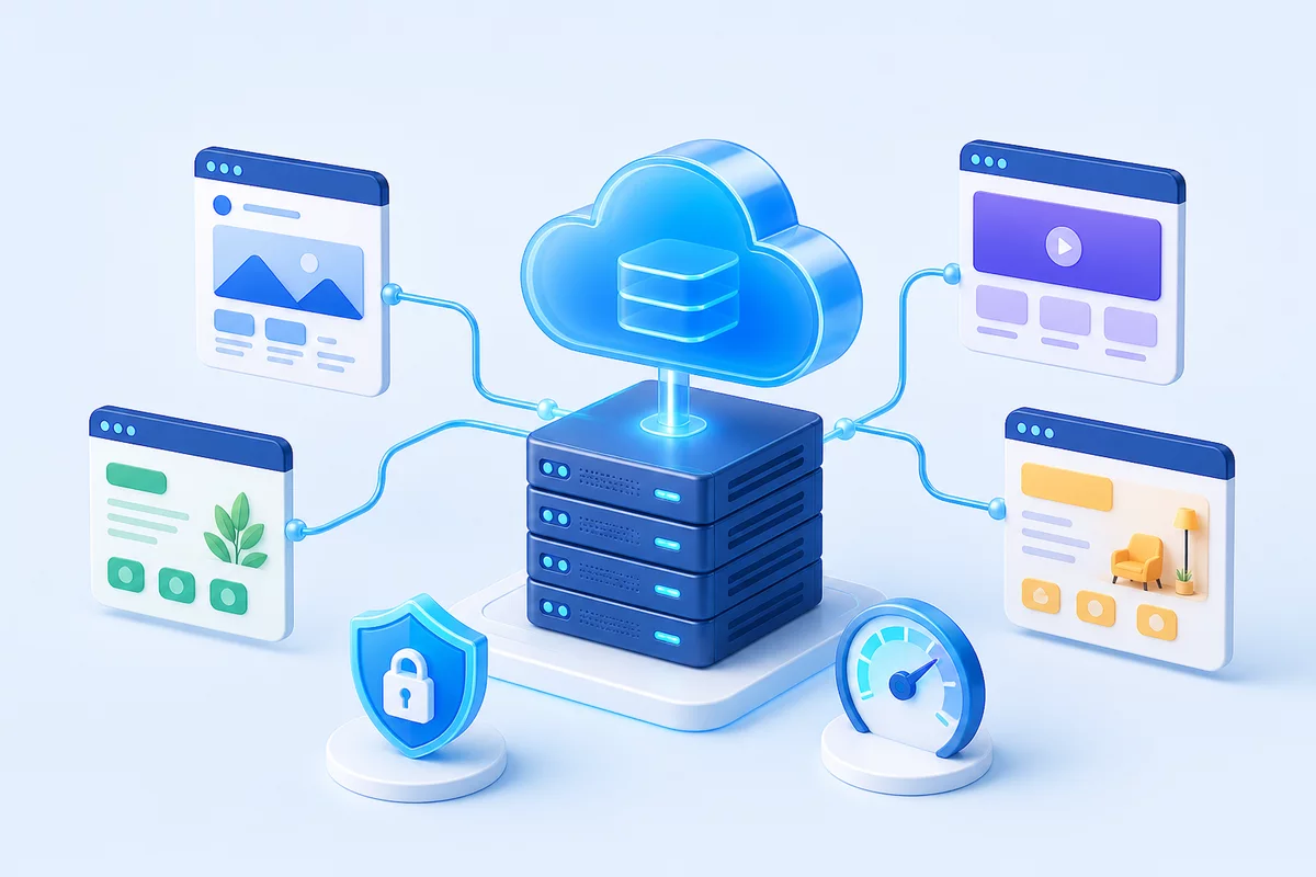 Shared hosting platform serving multiple secure websites